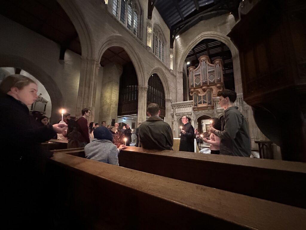 Featured image for An Unfinished Reflection on a Candlelit Tour of Oxford’s University Church of St Mary the Virgin